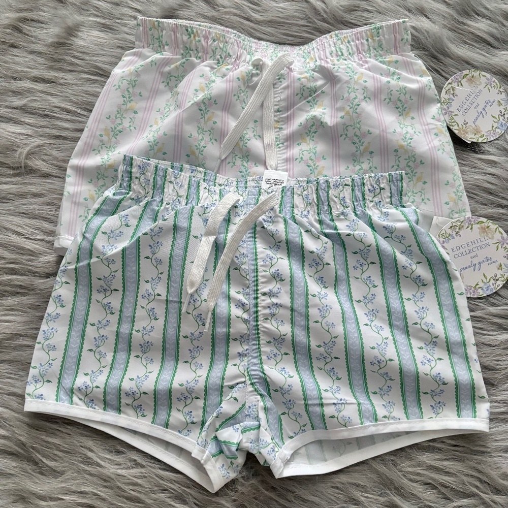 Edgehill Collection Boys Nwt Lot of 2 Swim Trunks Shorts 7